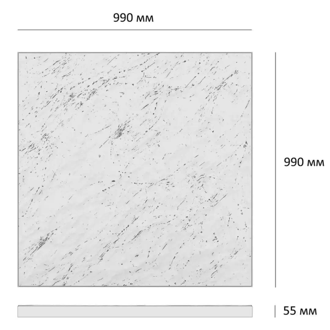 Шаговая плита STONE Графитовый Серый 990х990х55мм