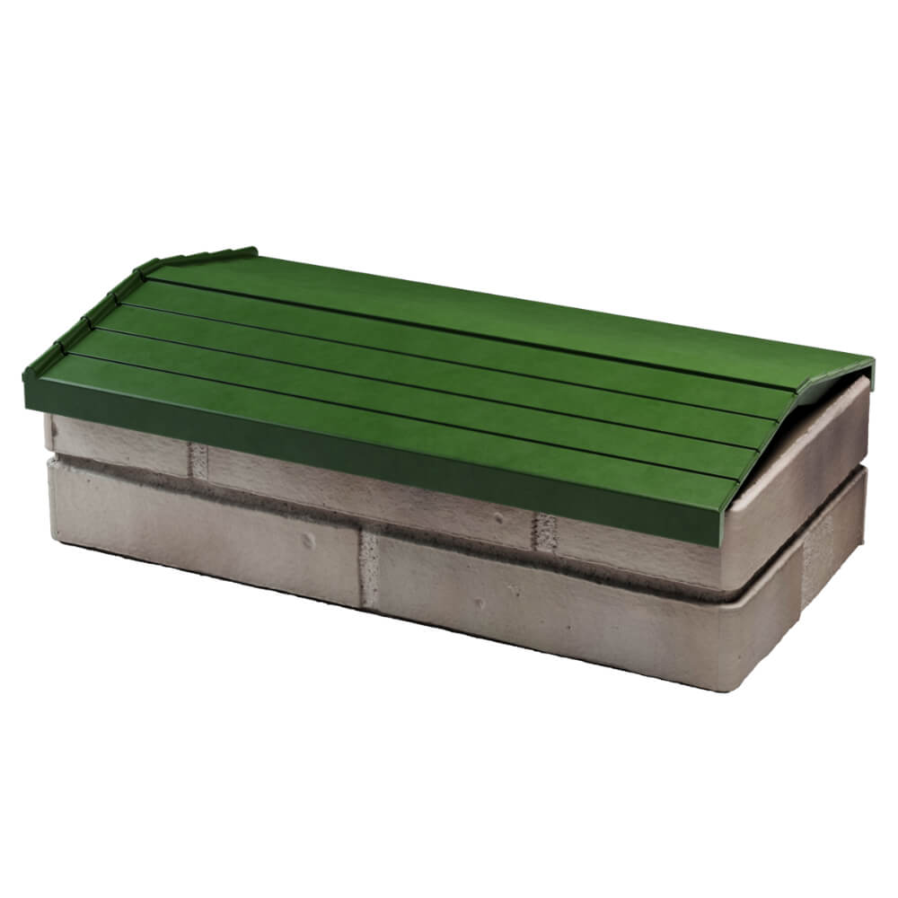 Парапет Zking Бона ХайТек Зеленый с посадкой на 1 кирпич (200/225/255мм)